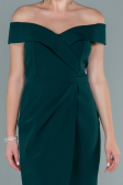 Midi Emerald Green Invitation Dress ABK1393