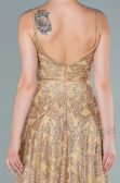 Long Gold Evening Dress ABU2551