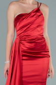 Short Red Satin Invitation Dress ABK1487