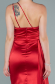 Short Red Satin Invitation Dress ABK1487