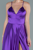Purple Long Satin Evening Dress ABU1458