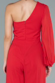 Long Red Chiffon Invitation Dress ABT078