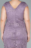 Lavender Short Oversized Evening Dress ABK010