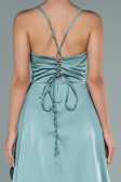 Mint Long Satin Evening Dress ABU1843