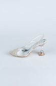 Silver Stony Evening Shoe MJ1057