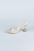 White Stony Evening Shoe MJ1057