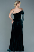 Long Emerald Green Velvet Evening Dress ABU2605