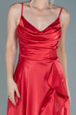 Long Red Satin Evening Dress ABU2593