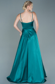Long Emerald Green Satin Evening Dress ABU2593
