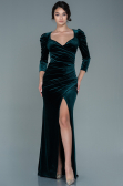 Long Emerald Green Velvet Evening Dress ABU2604