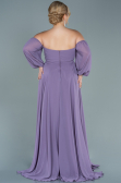 Long Lavender Chiffon Oversized Evening Dress ABU2597