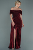 Long Burgundy Evening Dress ABU2657