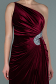 Long Burgundy Velvet Evening Dress ABU2626
