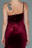 Long Burgundy Velvet Evening Dress ABU2626