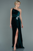 Long Emerald Green Velvet Evening Dress ABU2626