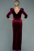 Long Burgundy Velvet Evening Dress ABU2653