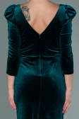 Long Emerald Green Velvet Evening Dress ABU2653