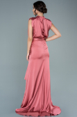 Salmon Long Satin Evening Dress ABU2133