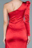 Long Red Satin Evening Dress ABU2676