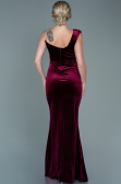 Long Burgundy Velvet Evening Dress ABU2687