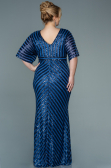 Indigo Long Plus Size Evening Dress ABU2309