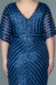 Indigo Long Plus Size Evening Dress ABU2309