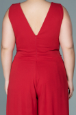 Red Chiffon Plus Size Evening Dress ABT082