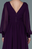 Purple Long Chiffon Evening Dress ABU1702