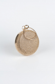 Gold Plaster Fabric Box Bag V371