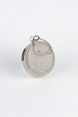 Silver Plaster Fabric Box Bag V371