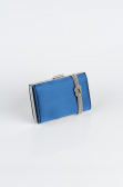 Navy Blue Satin Box Bag VT9275