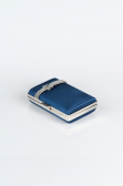 Navy Blue Satin Box Bag VT9275