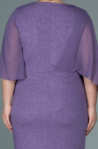 Midi Lila Plus Size Evening Dress ABK1567