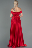 Long Red Satin Evening Dress ABU2750