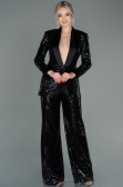 Black Scaly Night Dress SN174