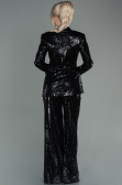 Black Scaly Night Dress SN174