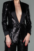 Black Scaly Night Dress SN174