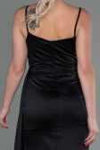Long Black Satin Mermaid Evening Dress ABU1894