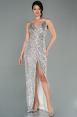 Beige Long Scaly Prom Gown ABU1880