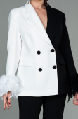 White-Black Night Dress SN334