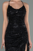 Long Black Evening Dress ABU2803