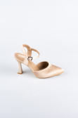 Mink Satin Evening Shoe AB1086