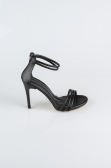Black Leather Evening Shoe ABD7631