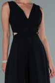 Black Chiffon Invitation Dress ABT075
