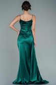 Long Emerald Green Satin Evening Dress ABU2592