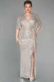 Long Mink Scaly Plus Size Evening Dress ABU2796