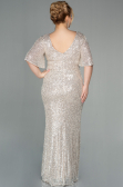 Long Mink Scaly Plus Size Evening Dress ABU2796