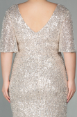 Long Mink Scaly Plus Size Evening Dress ABU2796