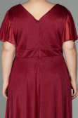 Burgundy Long Plus Size Evening Dress ABU2498