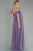 Long Lavender Pregnancy Evening Dress ABU756